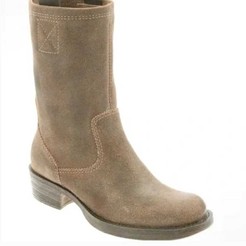 STEVE MADDEN Distressed Slouch Houstonn Moto Boot… - image 1