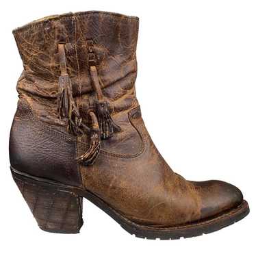 Justin Women's Rustico Brown Leather Distressed We