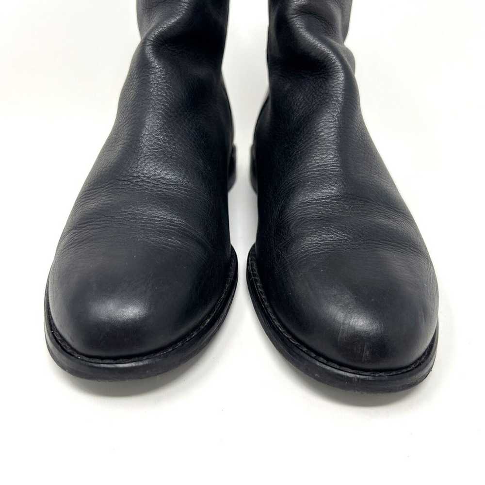 Madewell Hayes Boots Pebbled Black Leather Zip Bo… - image 5