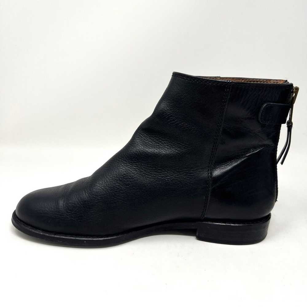 Madewell Hayes Boots Pebbled Black Leather Zip Bo… - image 7