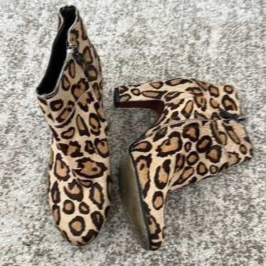 Sam Edelman Cheetah Print Heeled Boots 7.5