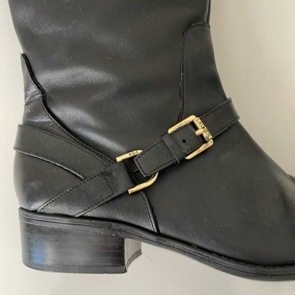 Lauren Ralph Lauren Mila Size 8.5 black leather k… - image 8