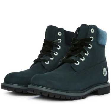 Army Green Velvet 6-Inch Premium Timberlands - image 1