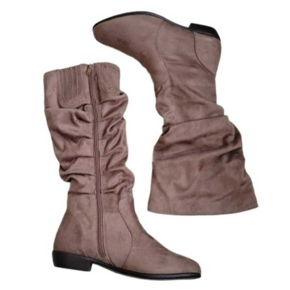 Comfortview dark taupe Shelly  Faux Suede Extra W… - image 3