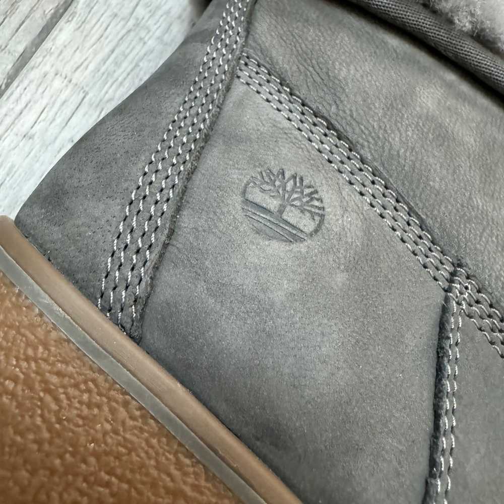 Timberland Paris Height Wedge Boots Gray Suede Sh… - image 5