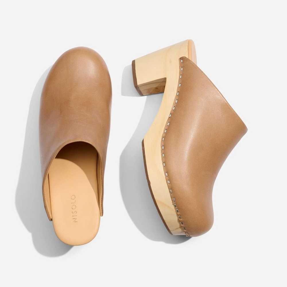 Nisolo All-Day Heeled Clog - US 10 ALMOND - image 3