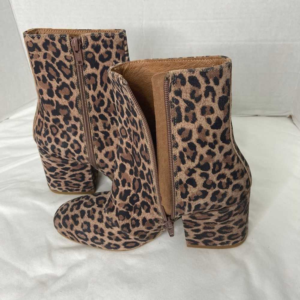 Free People Nicola Leopard Heeled Booties (6) - image 10