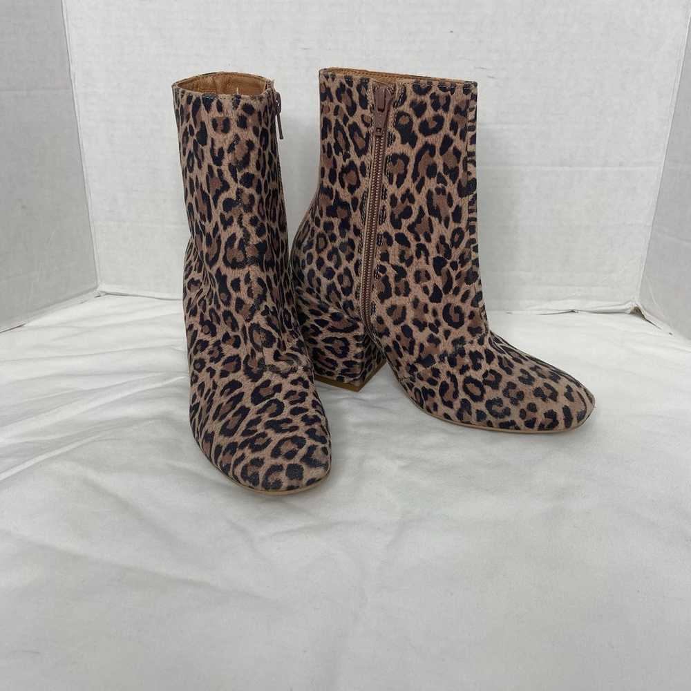 Free People Nicola Leopard Heeled Booties (6) - image 11