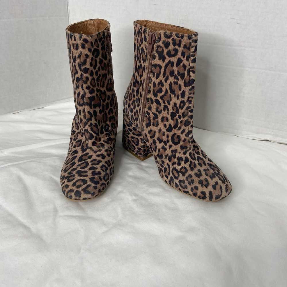 Free People Nicola Leopard Heeled Booties (6) - image 12