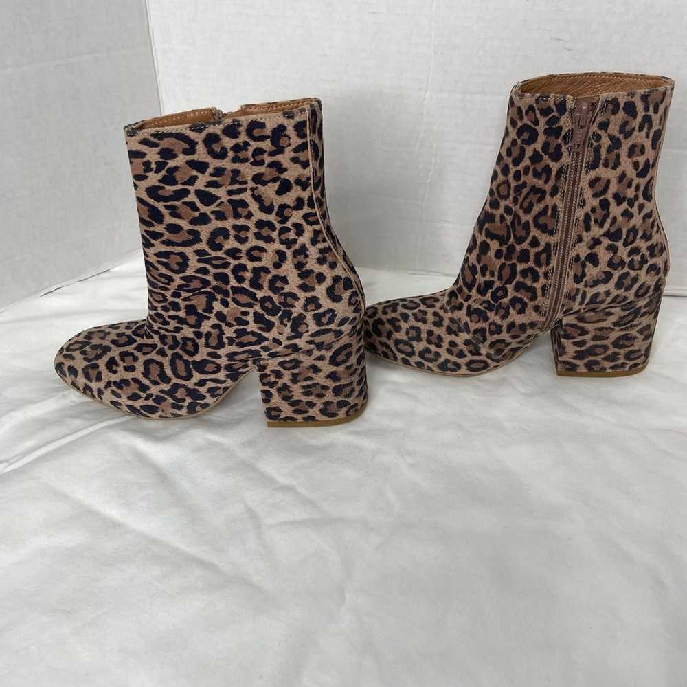 Free People Nicola Leopard Heeled Booties (6) - image 3