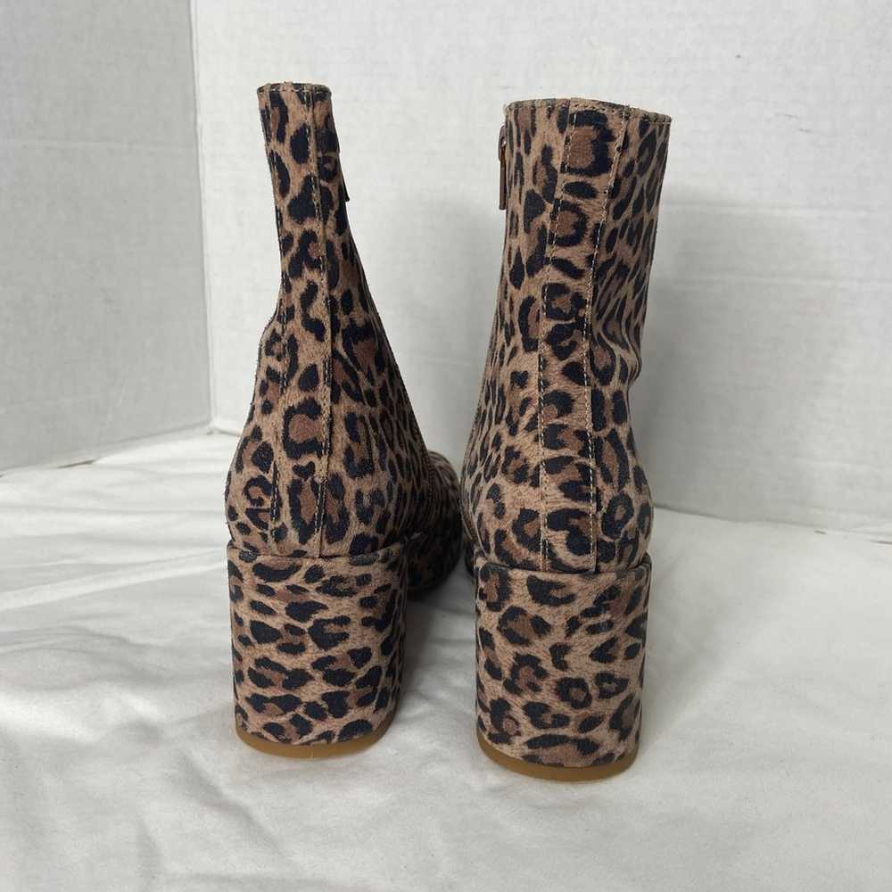 Free People Nicola Leopard Heeled Booties (6) - image 5