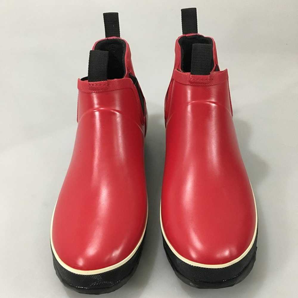 Baffin Pond 9 Red Rubber Chelsea Ankle Rain Boots… - image 2