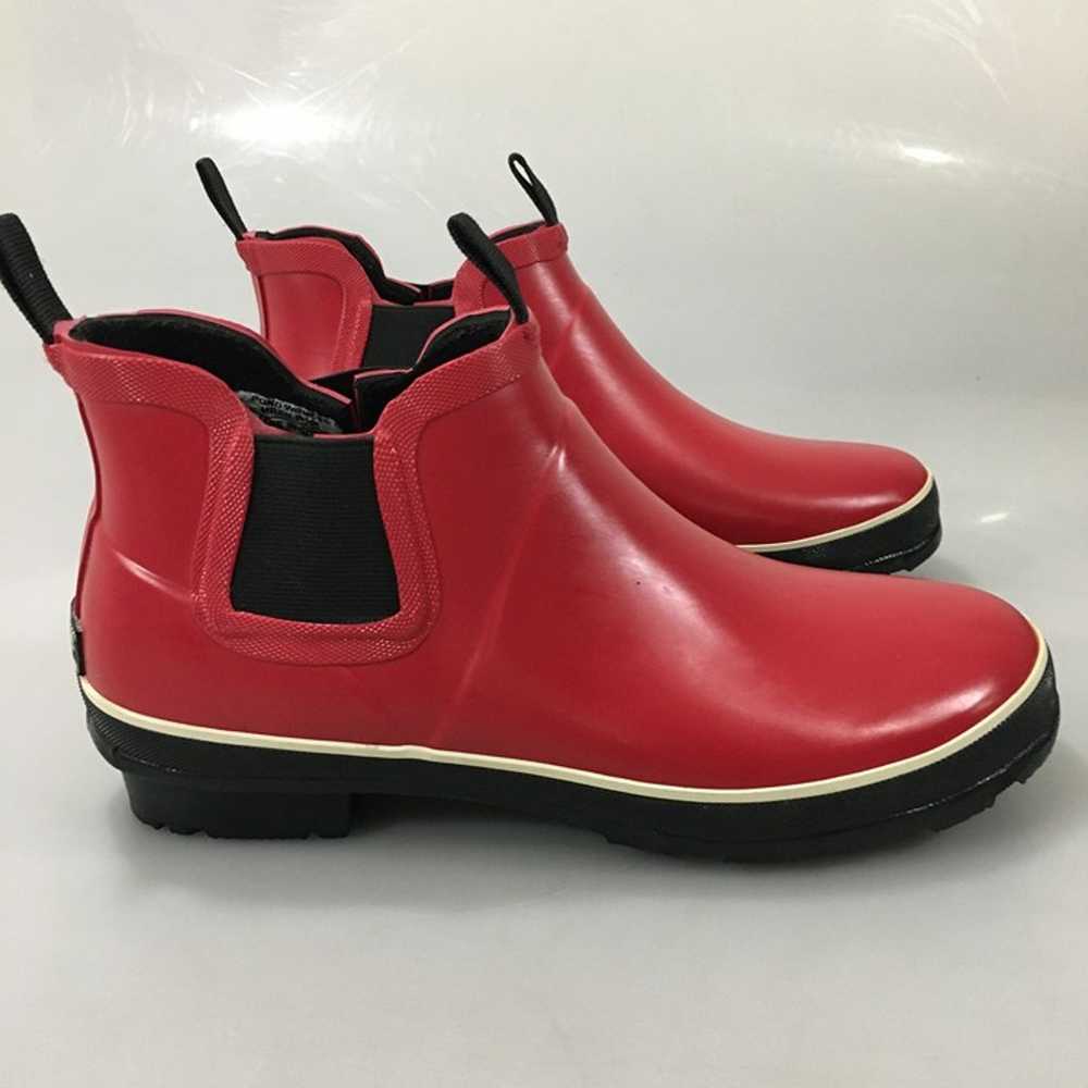 Baffin Pond 9 Red Rubber Chelsea Ankle Rain Boots… - image 3