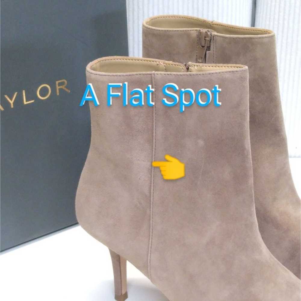 Ann Taylor Straight Stiletto Heel Suede Bootie Si… - image 10