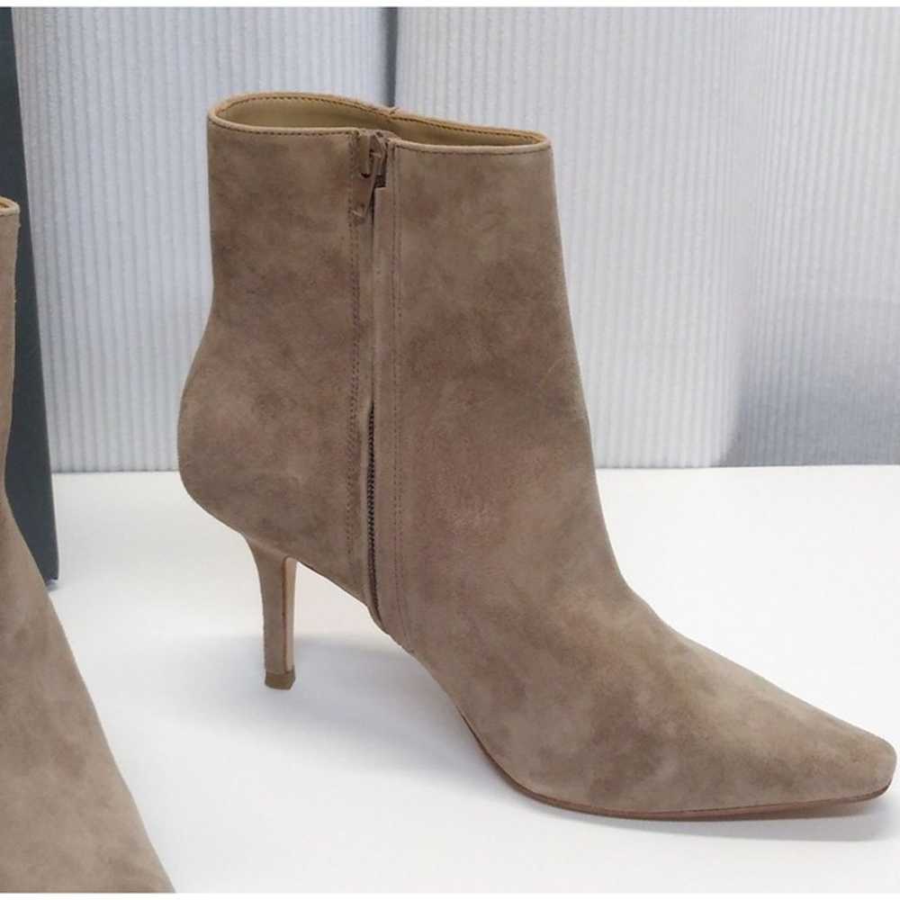 Ann Taylor Straight Stiletto Heel Suede Bootie Si… - image 11