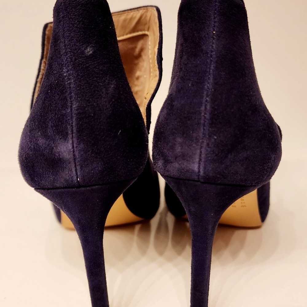 White House Black Market Blue Stud-Trim Suede Boo… - image 4