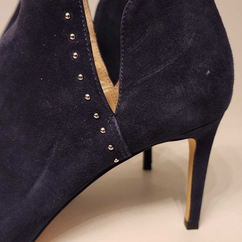 White House Black Market Blue Stud-Trim Suede Boo… - image 6