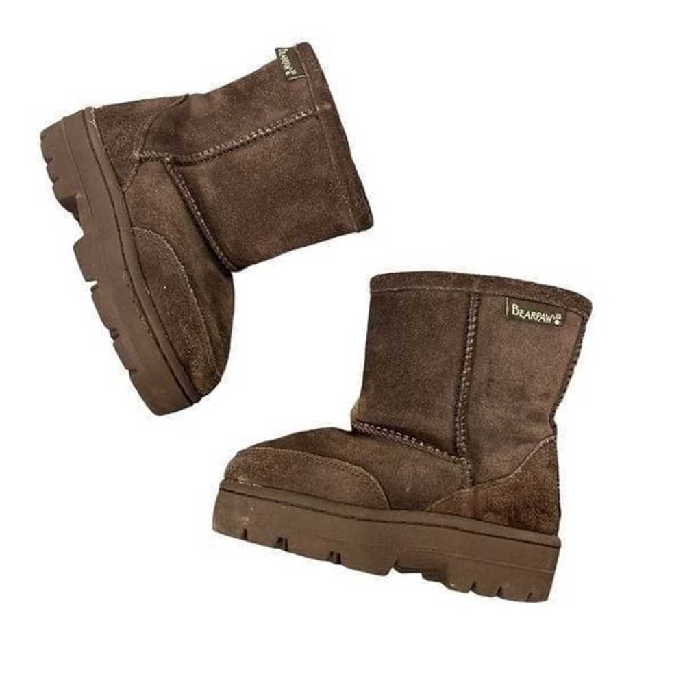 BearPaw Toddler Boots Shearling Fur Lined Brown S… - image 1