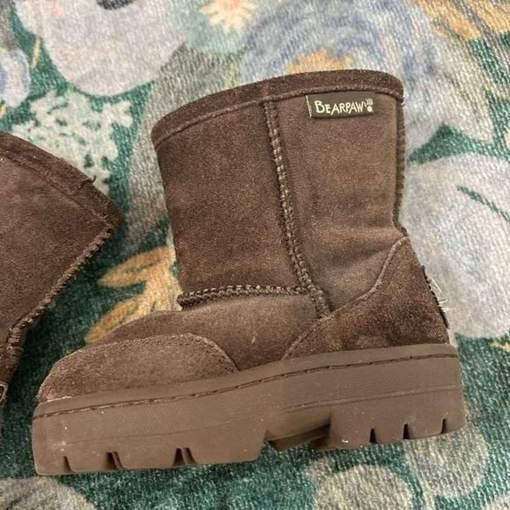 BearPaw Toddler Boots Shearling Fur Lined Brown S… - image 7