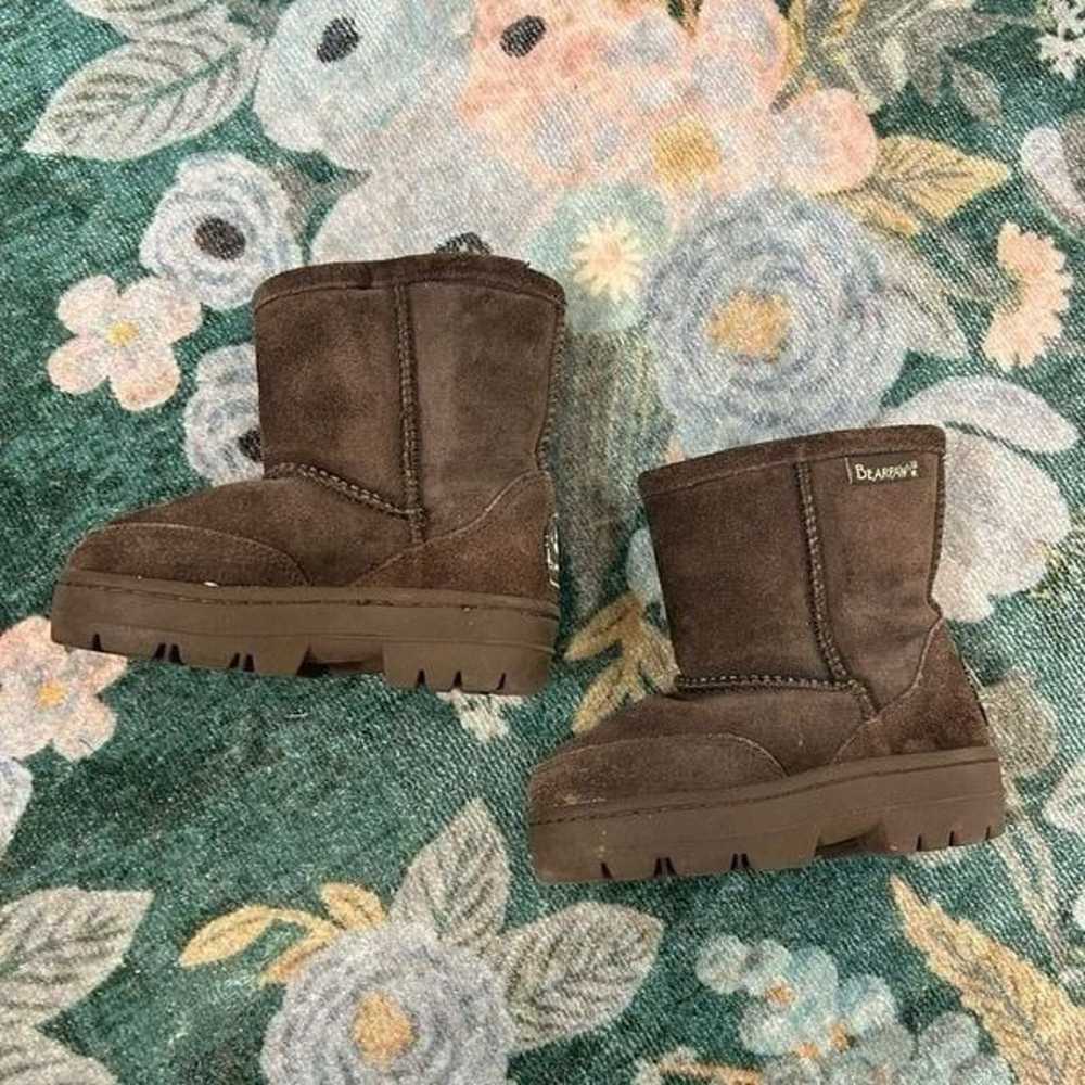 BearPaw Toddler Boots Shearling Fur Lined Brown S… - image 8