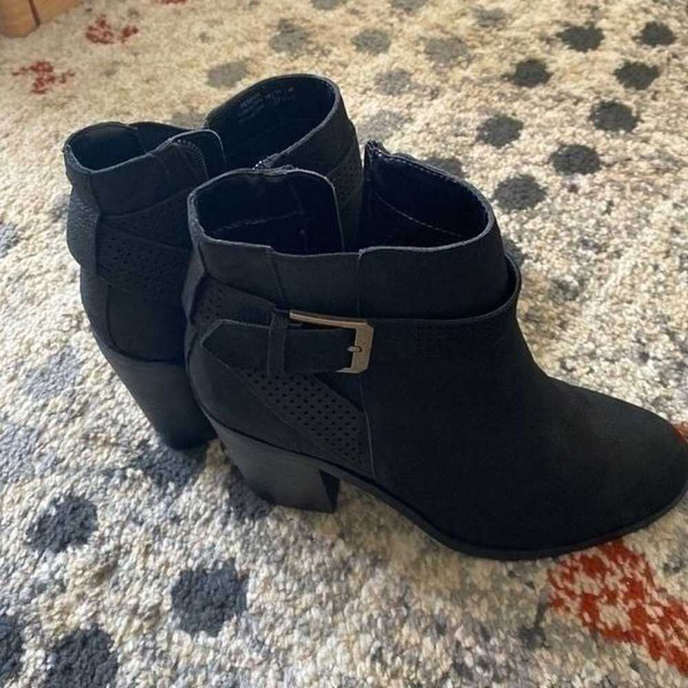 Crown Vintage Heeled Bootie Short Boots Black siz… - image 4