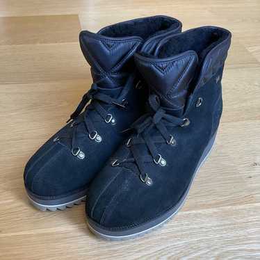 Ugg Birch Black Suede Waterproof Snow Boots 10