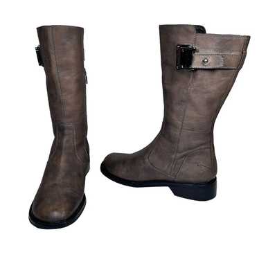 Donald J. Pliner Pearl Mid Calf Buckle Boots Size 