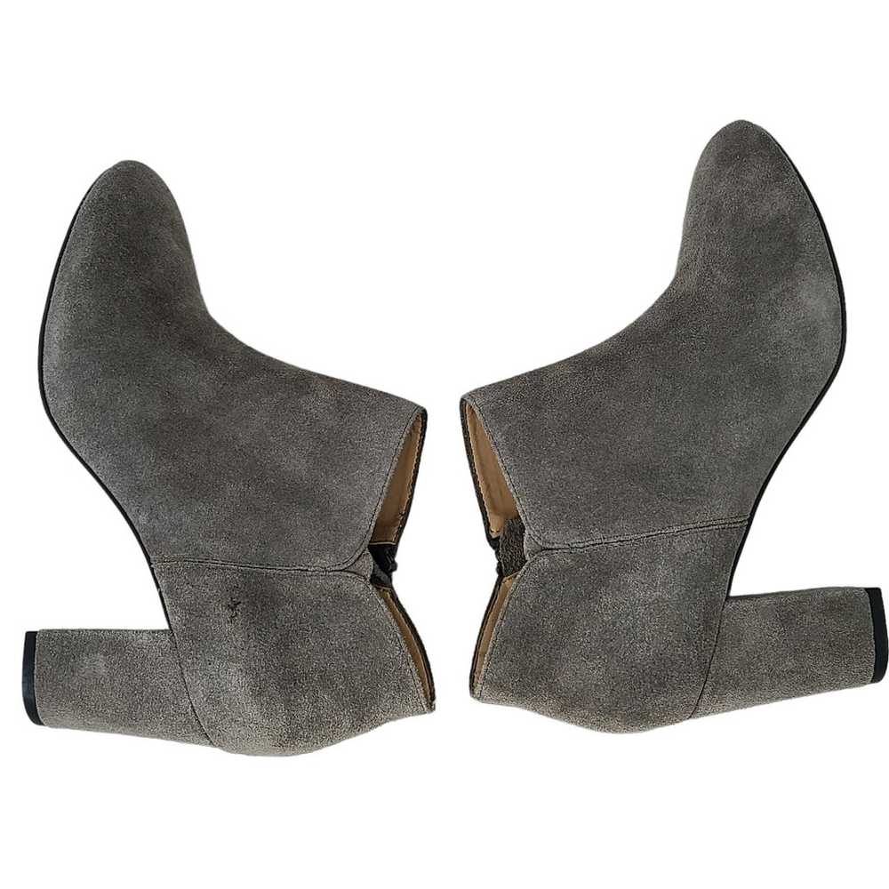 H by Halston Anna gray suede bootie 3" block heel… - image 3