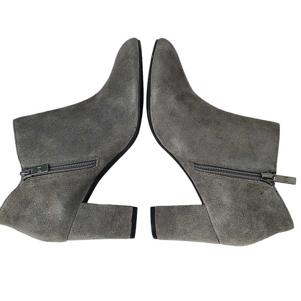 H by Halston Anna gray suede bootie 3" block heel… - image 5