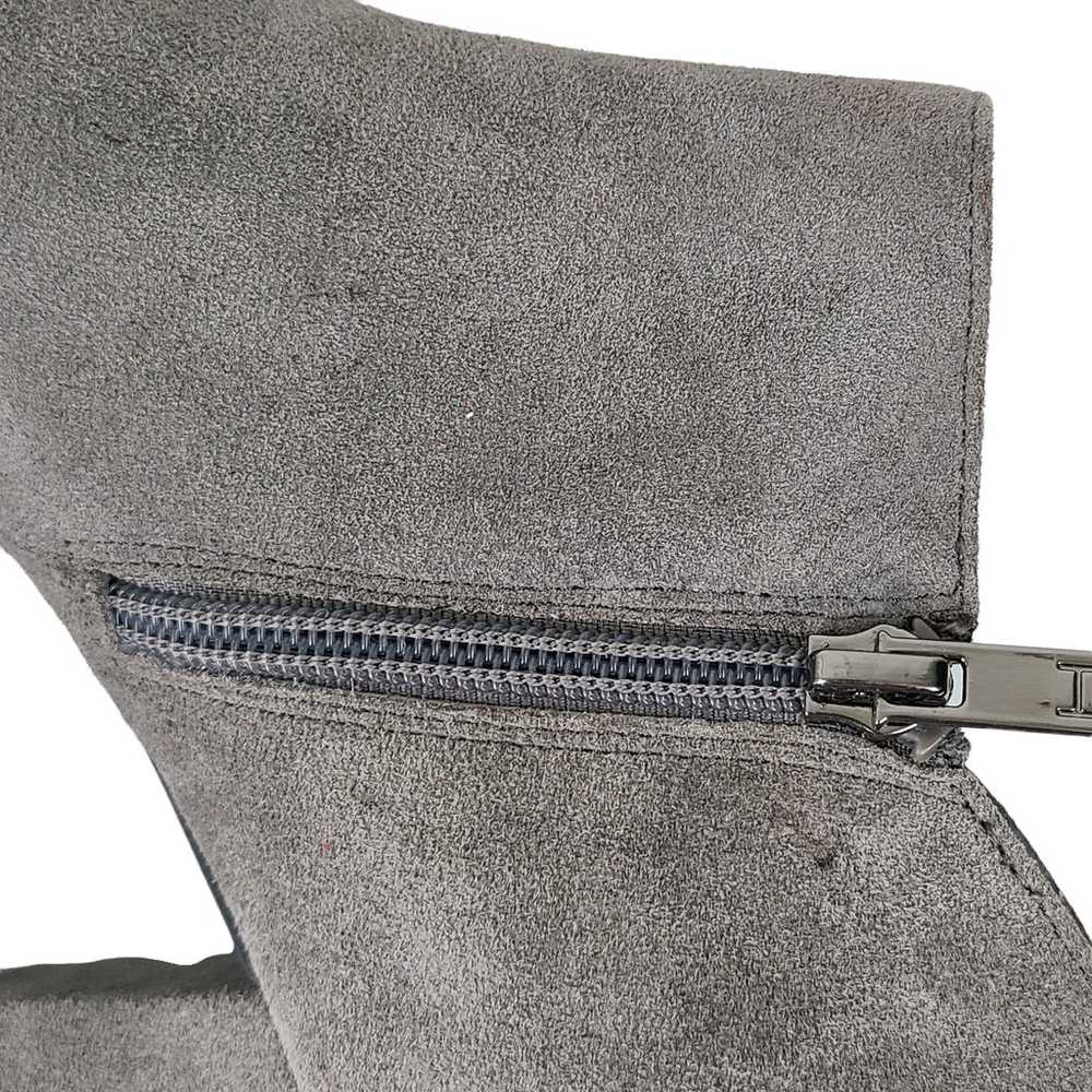 H by Halston Anna gray suede bootie 3" block heel… - image 6