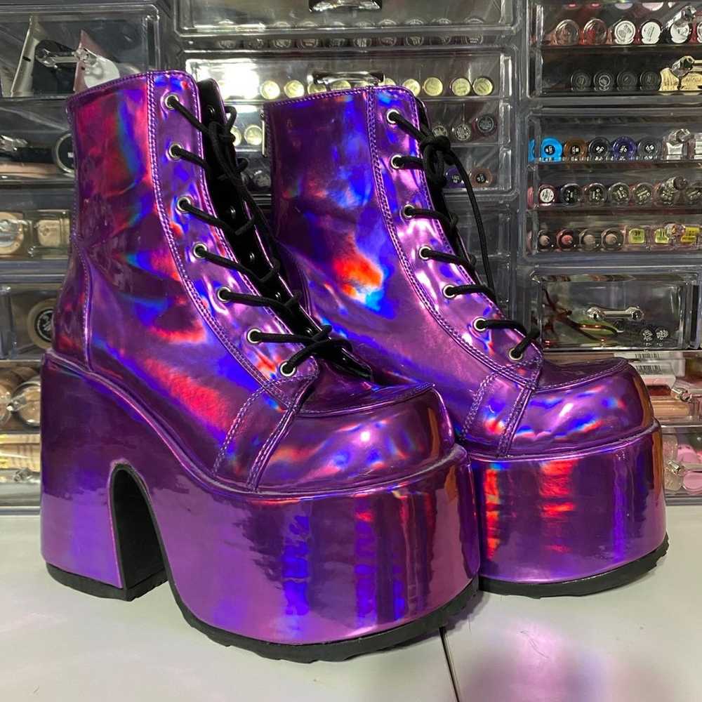 Demonia metallic purple boots! - image 1