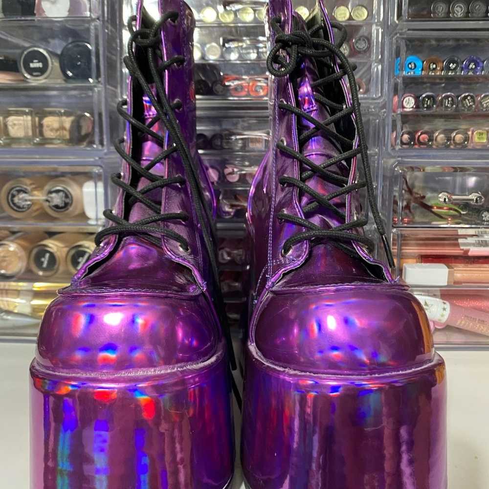 Demonia metallic purple boots! - image 2