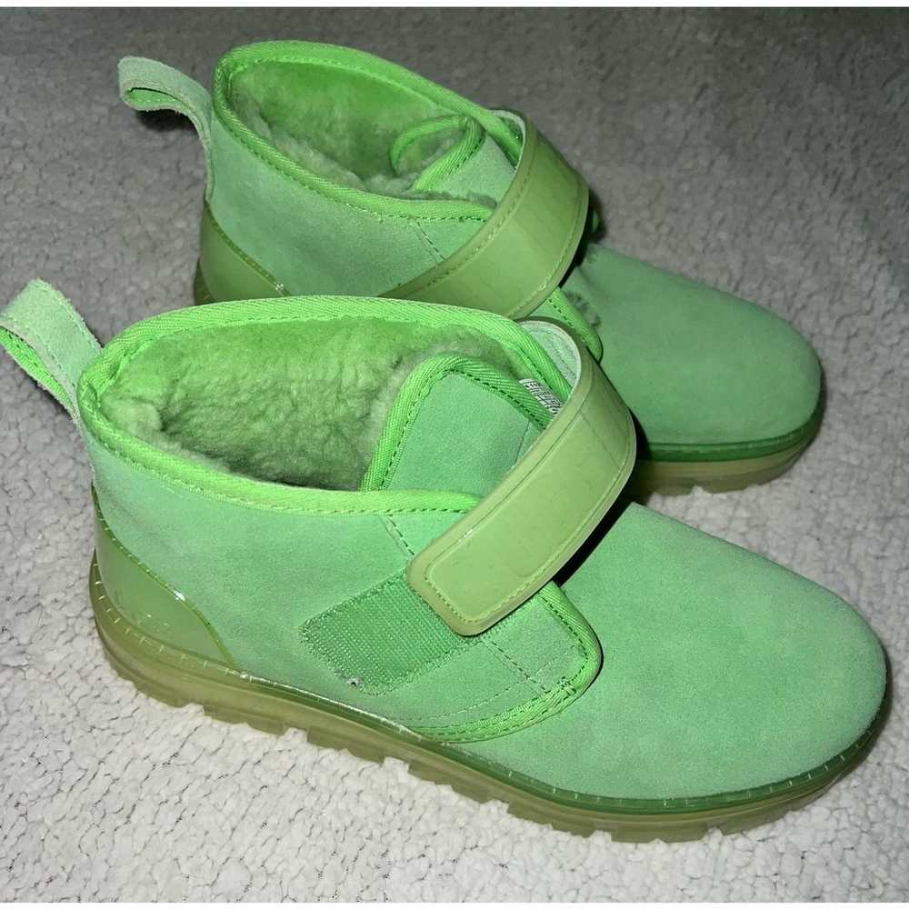 UGG Neumel Clear Neon Green Chukka Boots - size 1… - image 3