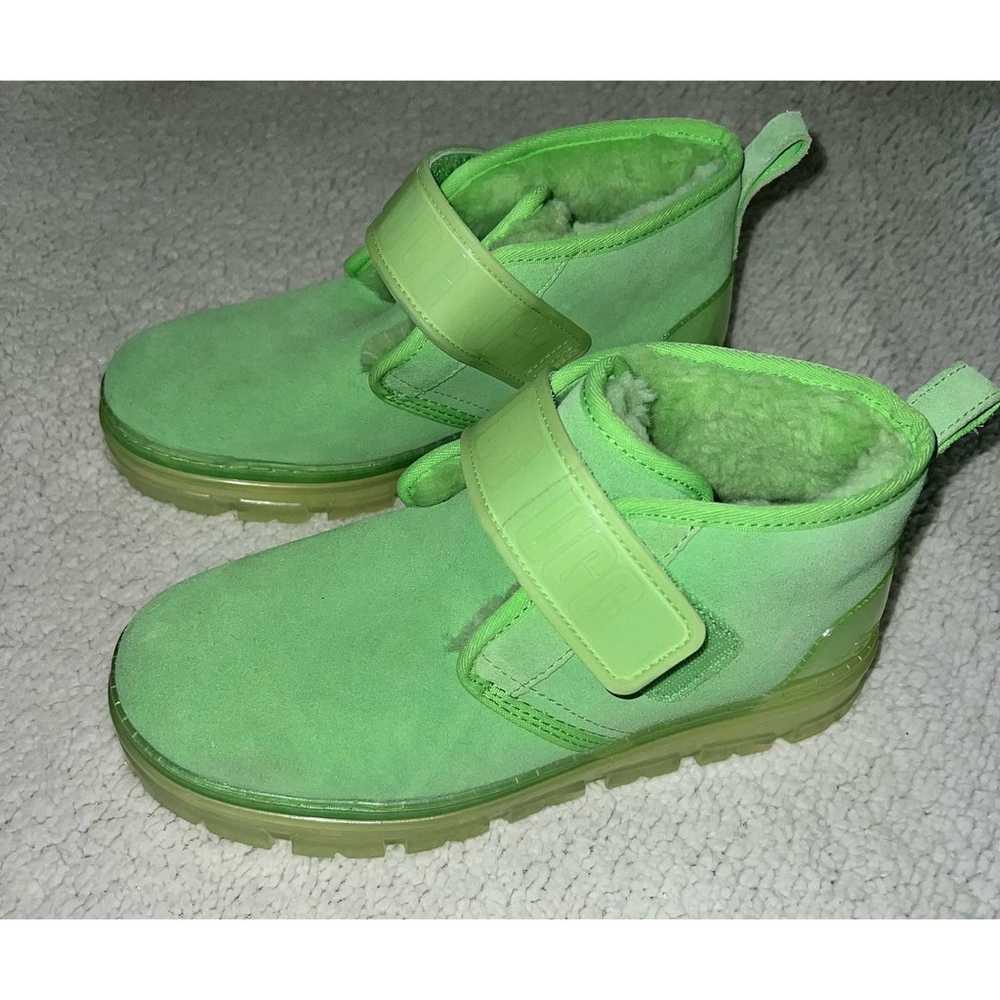 UGG Neumel Clear Neon Green Chukka Boots - size 1… - image 5