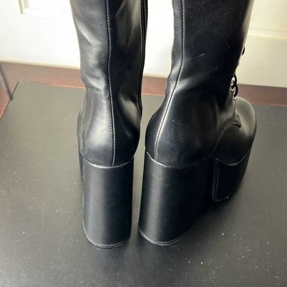 Dolls Kill Lamoda Sneaky Link Platform Boots Blac… - image 7