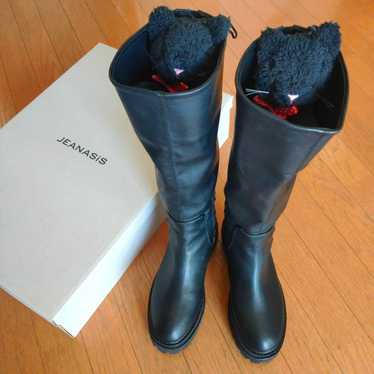 Black knee-high boots by JEANASiS, size 24.5cm.