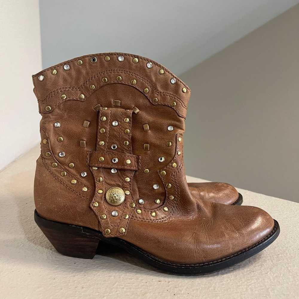 Vince camuto women Cowboy western moto boots. 6.5 - image 2