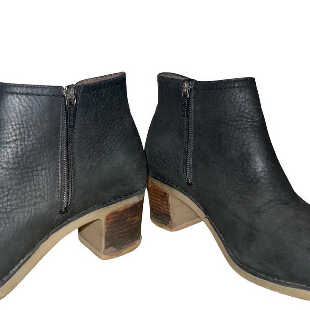 Dansko Henley Black Nubuck Leather Ankle Boots - image 6