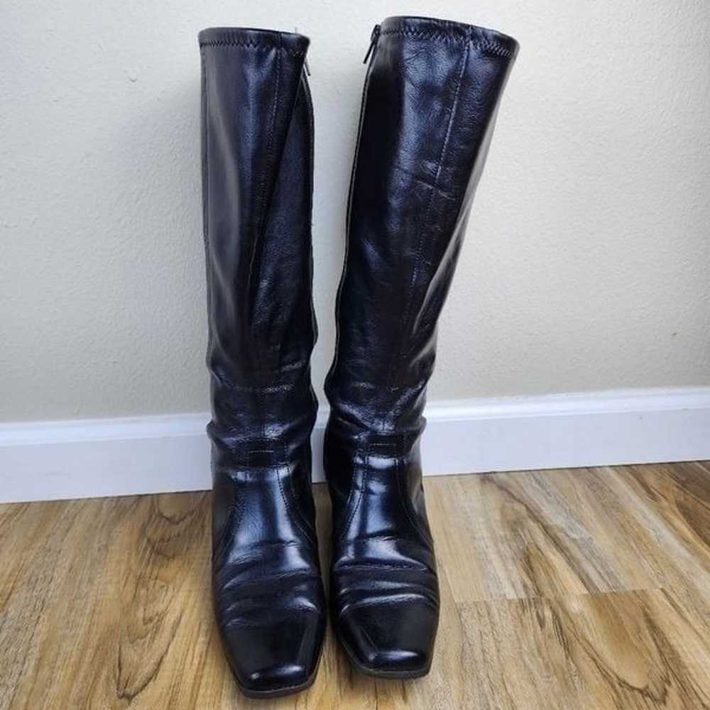 Predictions Black "Nadia" Faux Leather Boots Size… - image 4