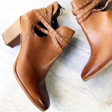 Frye Naomi Pickstitch Leather Booties