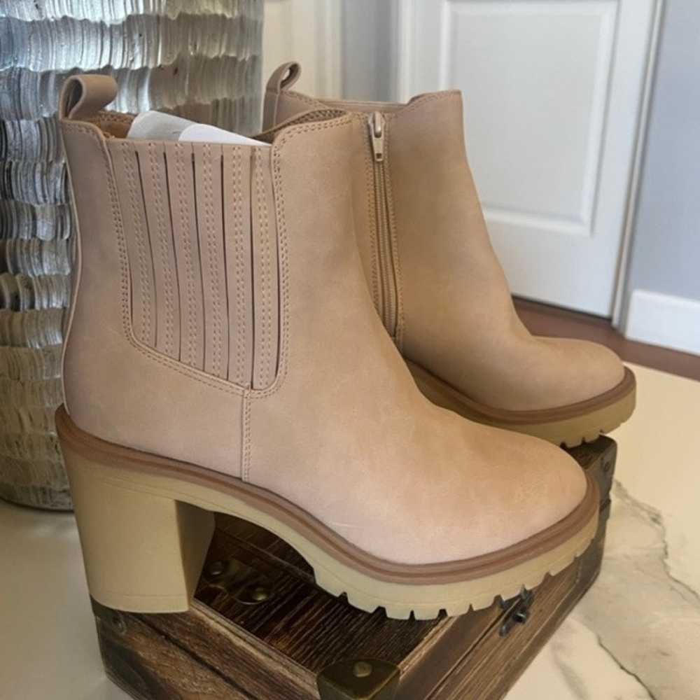 DV by Dolce Vita Juliet Lug Sole Boots in Beige - image 1