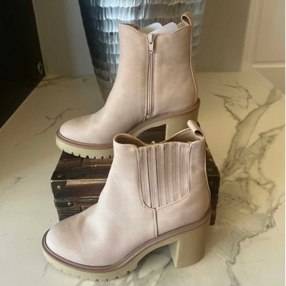 DV by Dolce Vita Juliet Lug Sole Boots in Beige - image 6