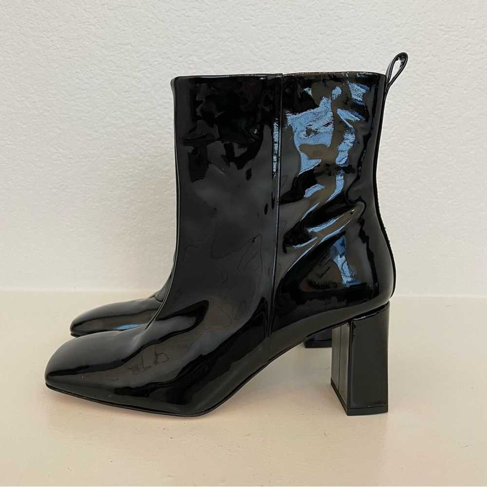 Good American Black Patent Leather Boots 9 - image 5