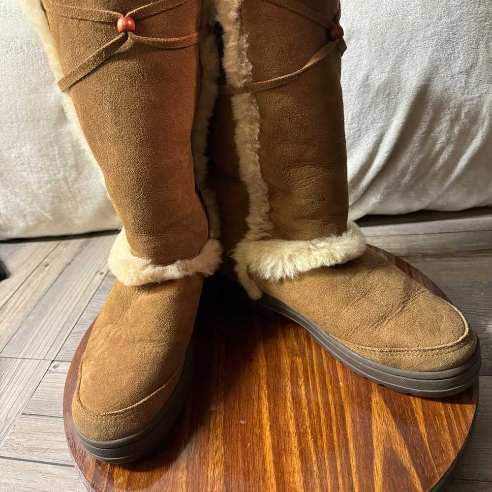 UGG NightFall 5359 Chestnut Tan Boots faux fur li… - image 1