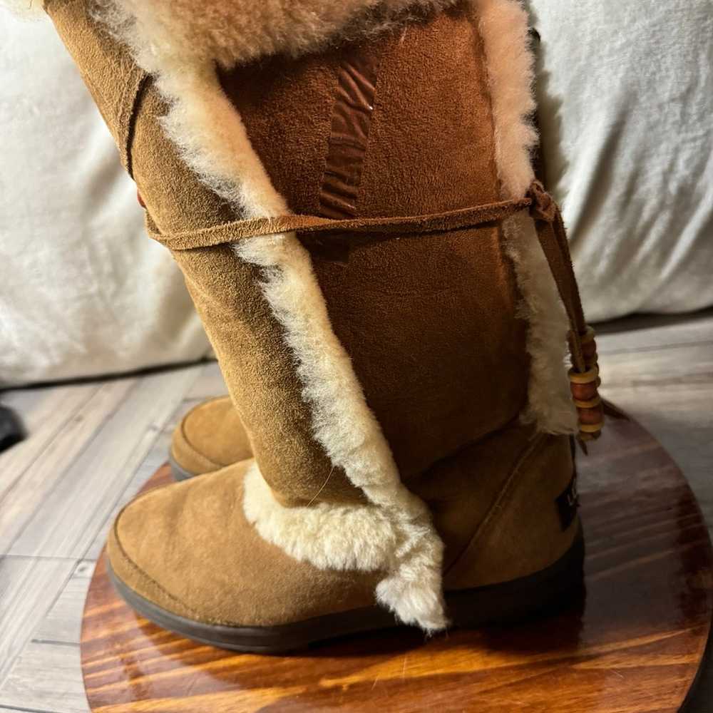 UGG NightFall 5359 Chestnut Tan Boots faux fur li… - image 2