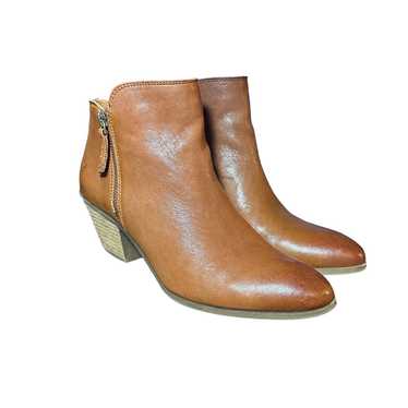 Frye brown cognac Judith leather booties zip ankl… - image 1