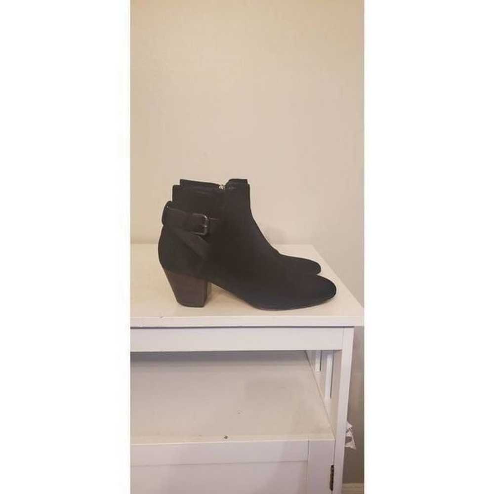 AQUATALIA Farin Black Suede Ankle Boots Size 9.5 - image 2