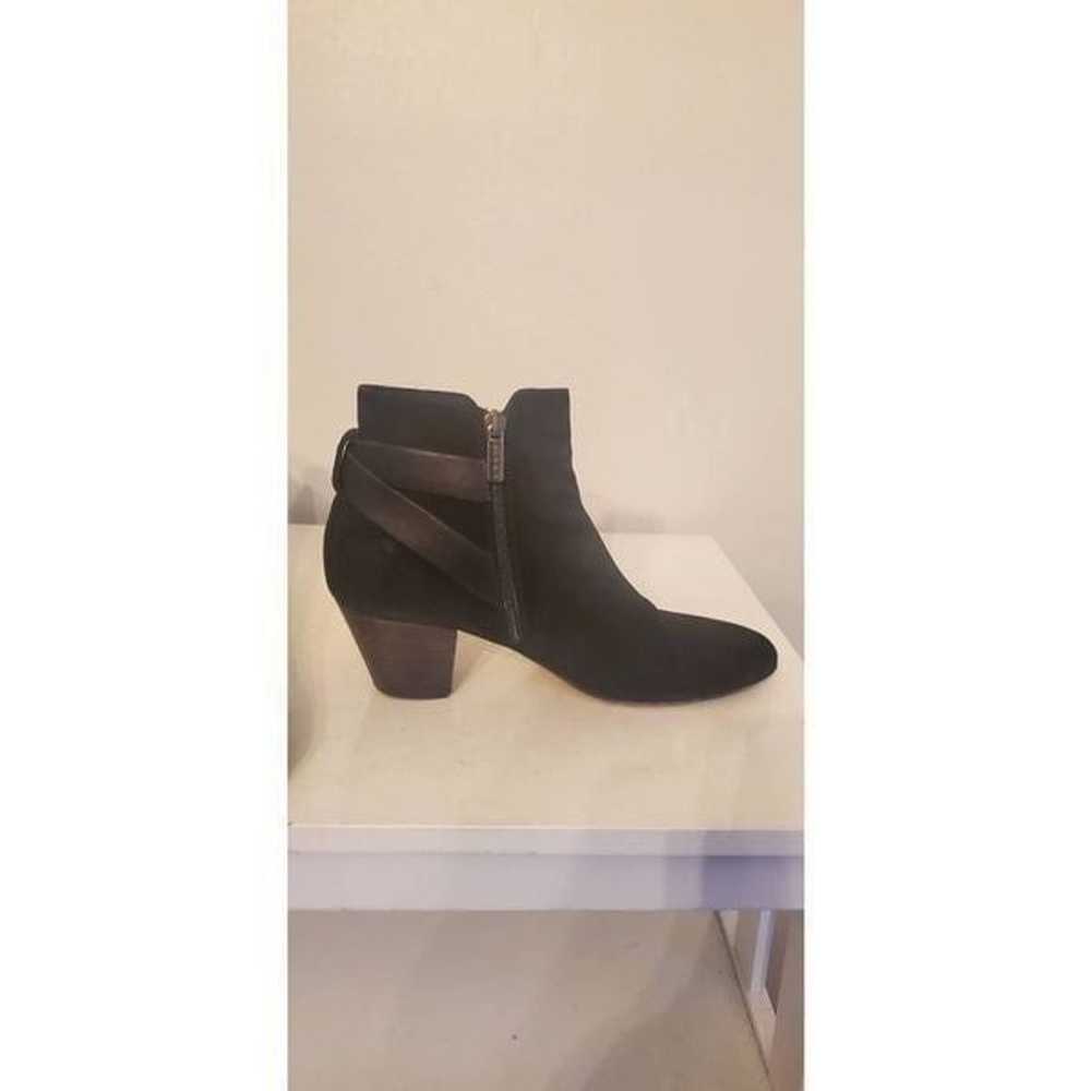 AQUATALIA Farin Black Suede Ankle Boots Size 9.5 - image 6