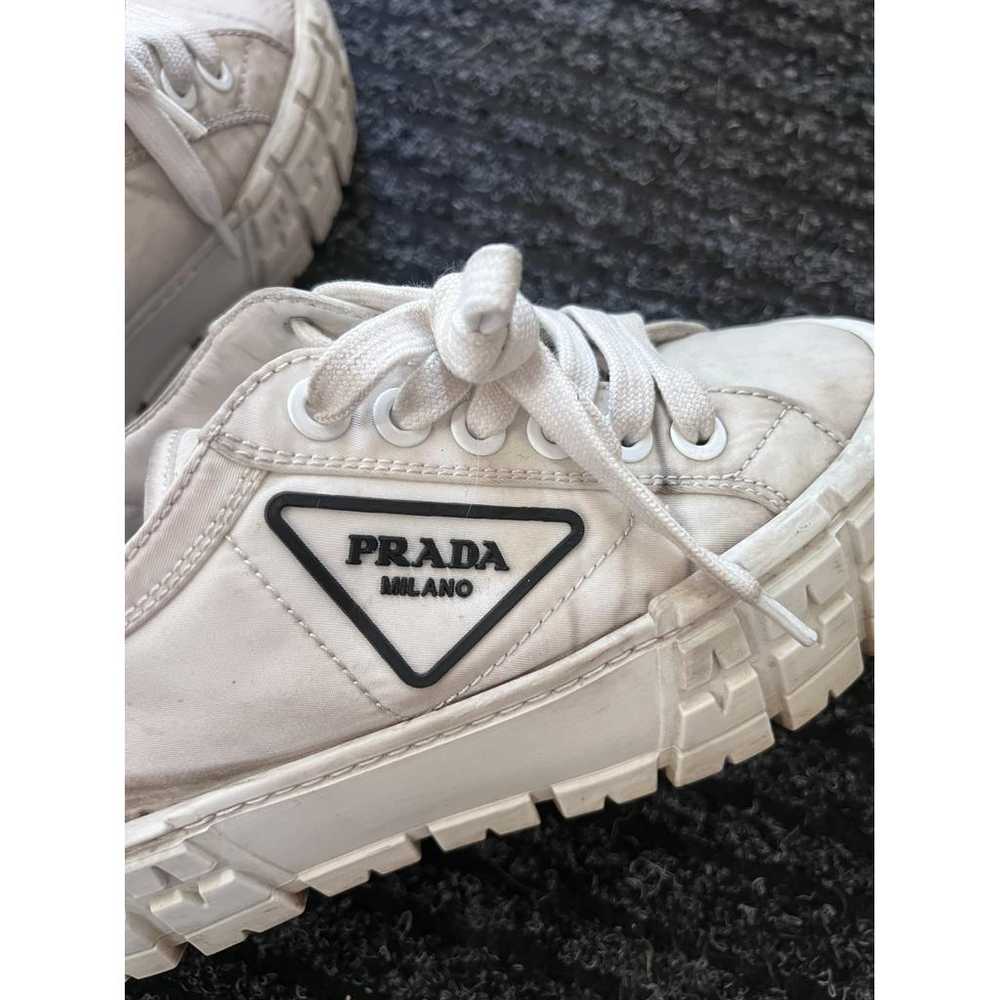 Prada Double Wheel cloth trainers - image 4