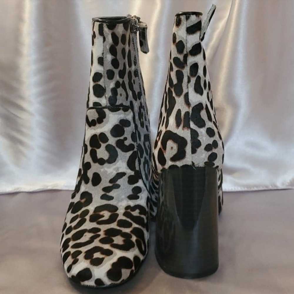 Nine West Jilene Gray Animal Print Calfhair Leath… - image 2